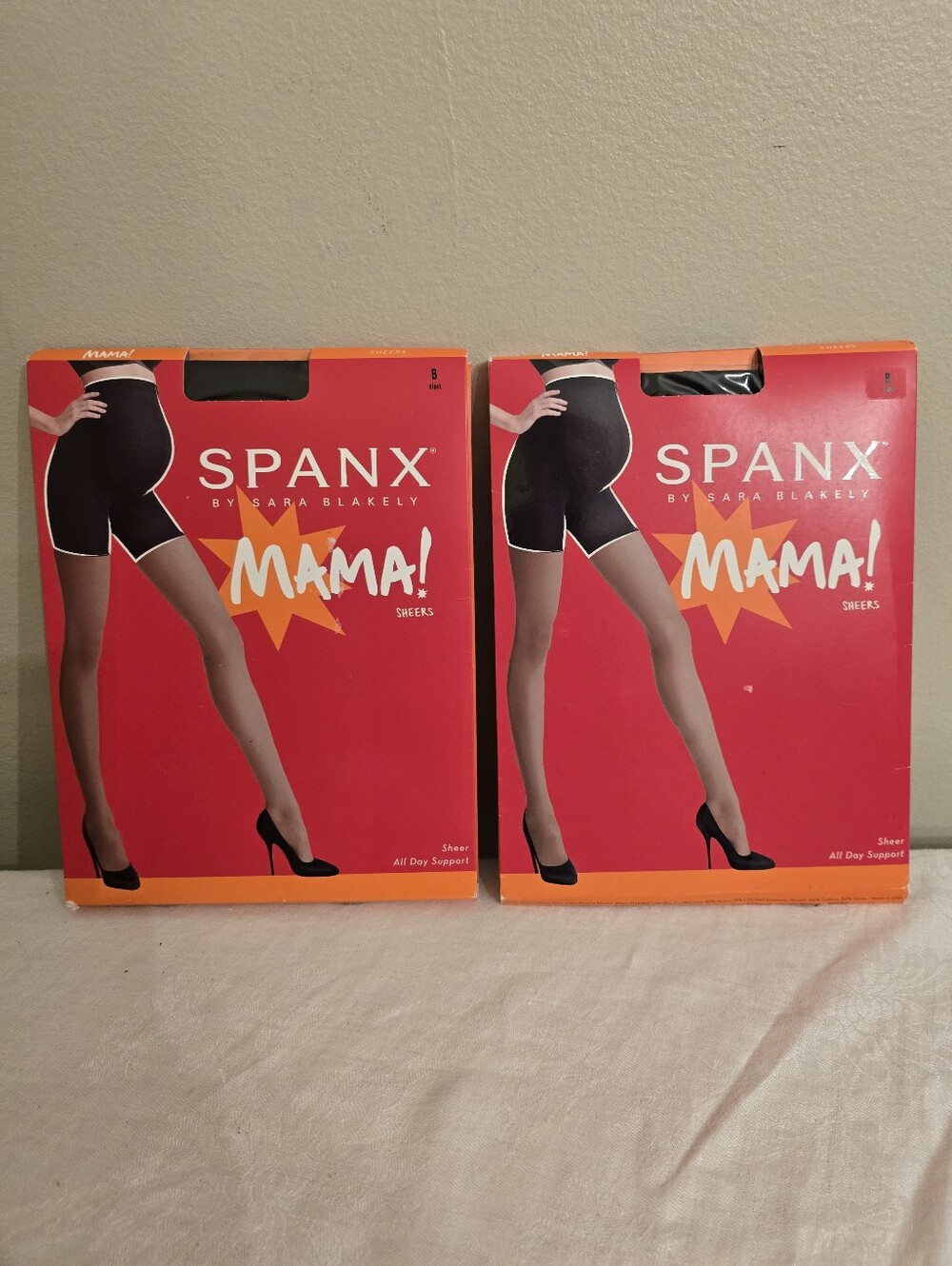 SPANX Mama! Sheer All Day Support Maternity Sheer Hosiery In Black Size B